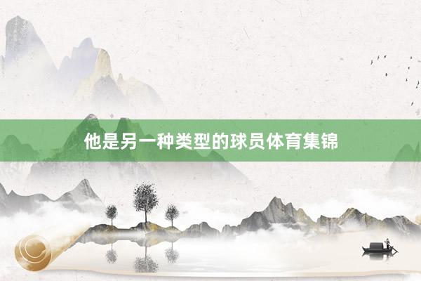 他是另一种类型的球员体育集锦