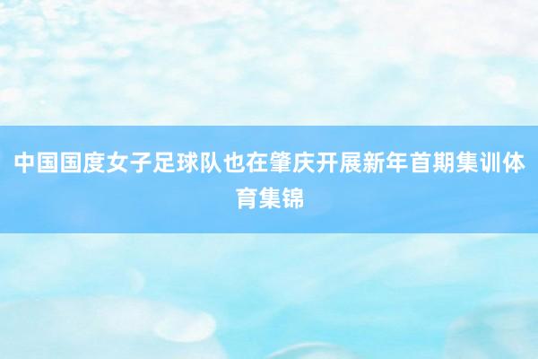 中国国度女子足球队也在肇庆开展新年首期集训体育集锦