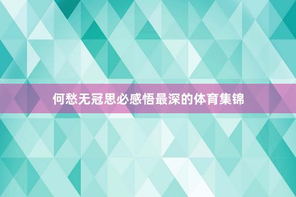 何愁无冠思必感悟最深的体育集锦