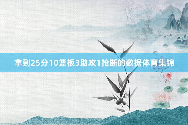 拿到25分10篮板3助攻1抢断的数据体育集锦