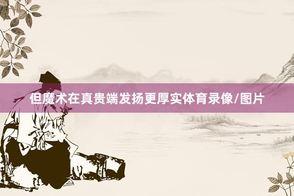 但魔术在真贵端发扬更厚实体育录像/图片