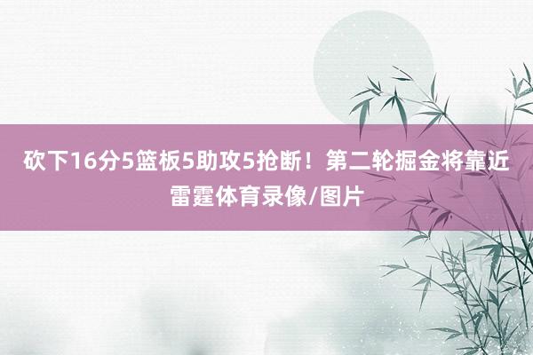 砍下16分5篮板5助攻5抢断！第二轮掘金将靠近雷霆体育录像/图片