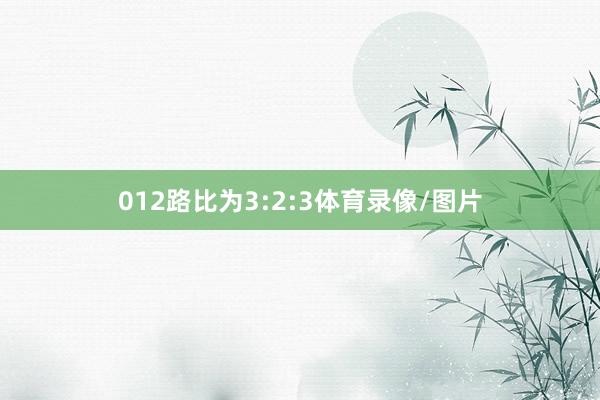 012路比为3:2:3体育录像/图片