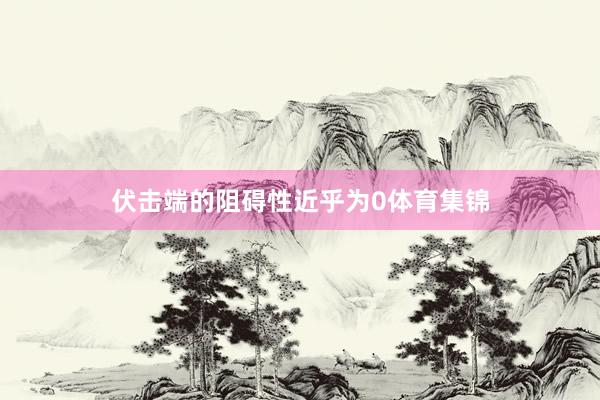 伏击端的阻碍性近乎为0体育集锦