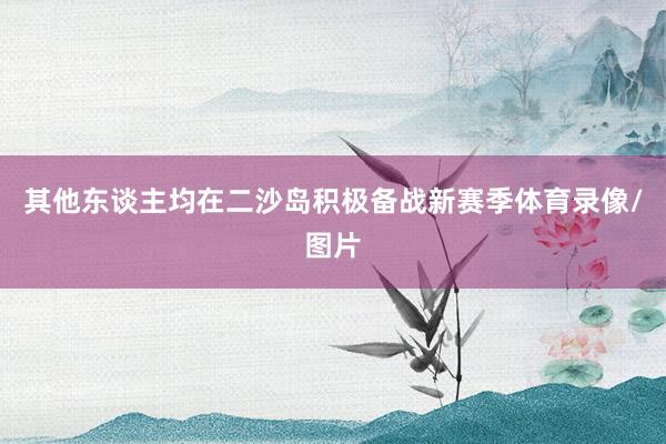 其他东谈主均在二沙岛积极备战新赛季体育录像/图片
