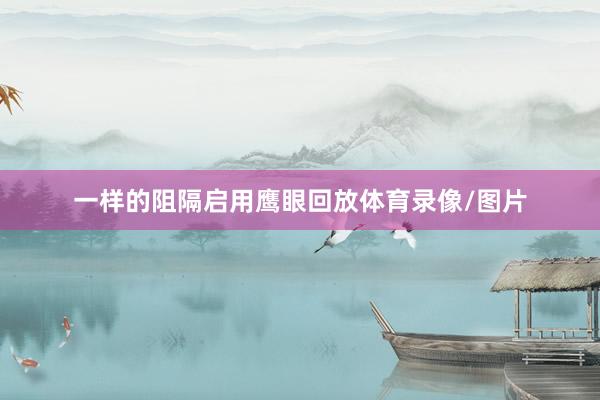 一样的阻隔启用鹰眼回放体育录像/图片