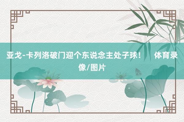 亚戈-卡列洛破门迎个东说念主处子球！    体育录像/图片