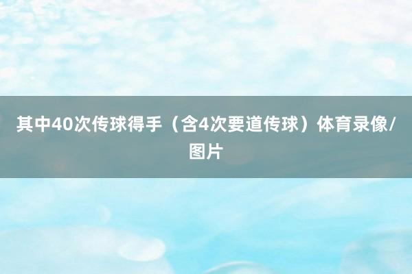 其中40次传球得手（含4次要道传球）体育录像/图片
