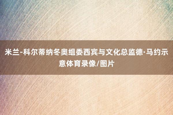 米兰-科尔蒂纳冬奥组委西宾与文化总监德·马约示意体育录像/图片