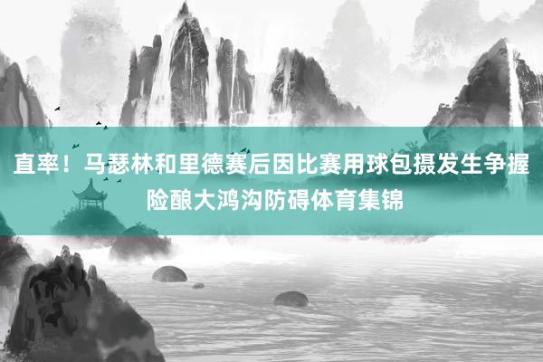 直率！马瑟林和里德赛后因比赛用球包摄发生争握 险酿大鸿沟防碍体育集锦