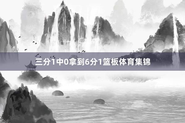 三分1中0拿到6分1篮板体育集锦