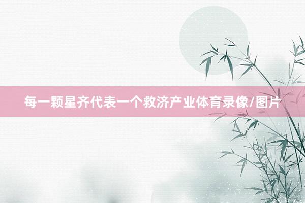 每一颗星齐代表一个救济产业体育录像/图片