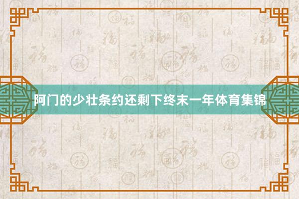 阿门的少壮条约还剩下终末一年体育集锦