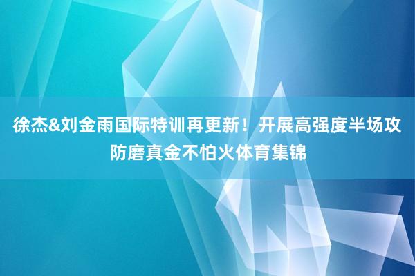 徐杰&刘金雨国际特训再更新！开展高强度半场攻防磨真金不怕火体育集锦
